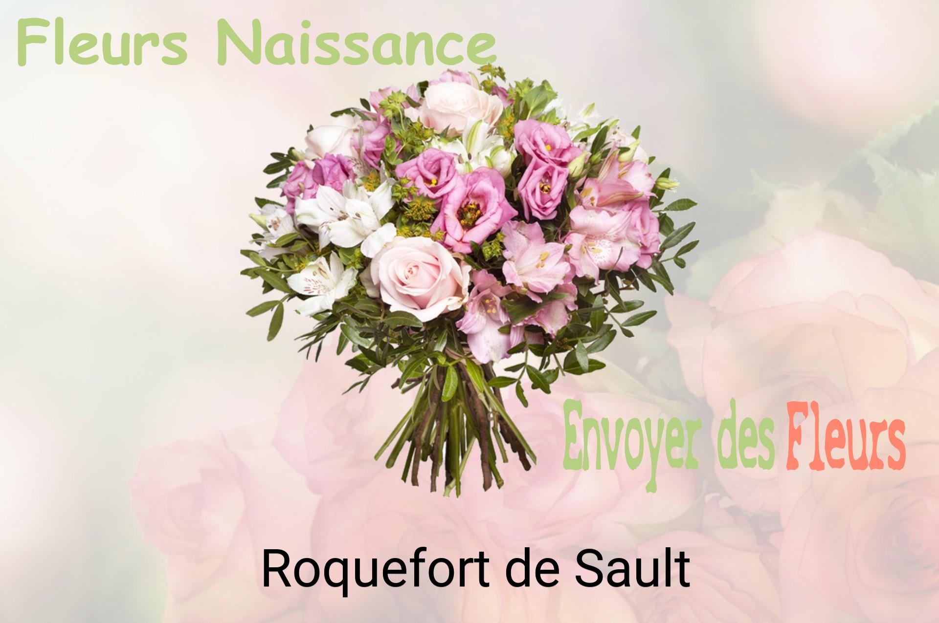 Bouquet de fleurs de naissance livré à Roquefort-de-Sault