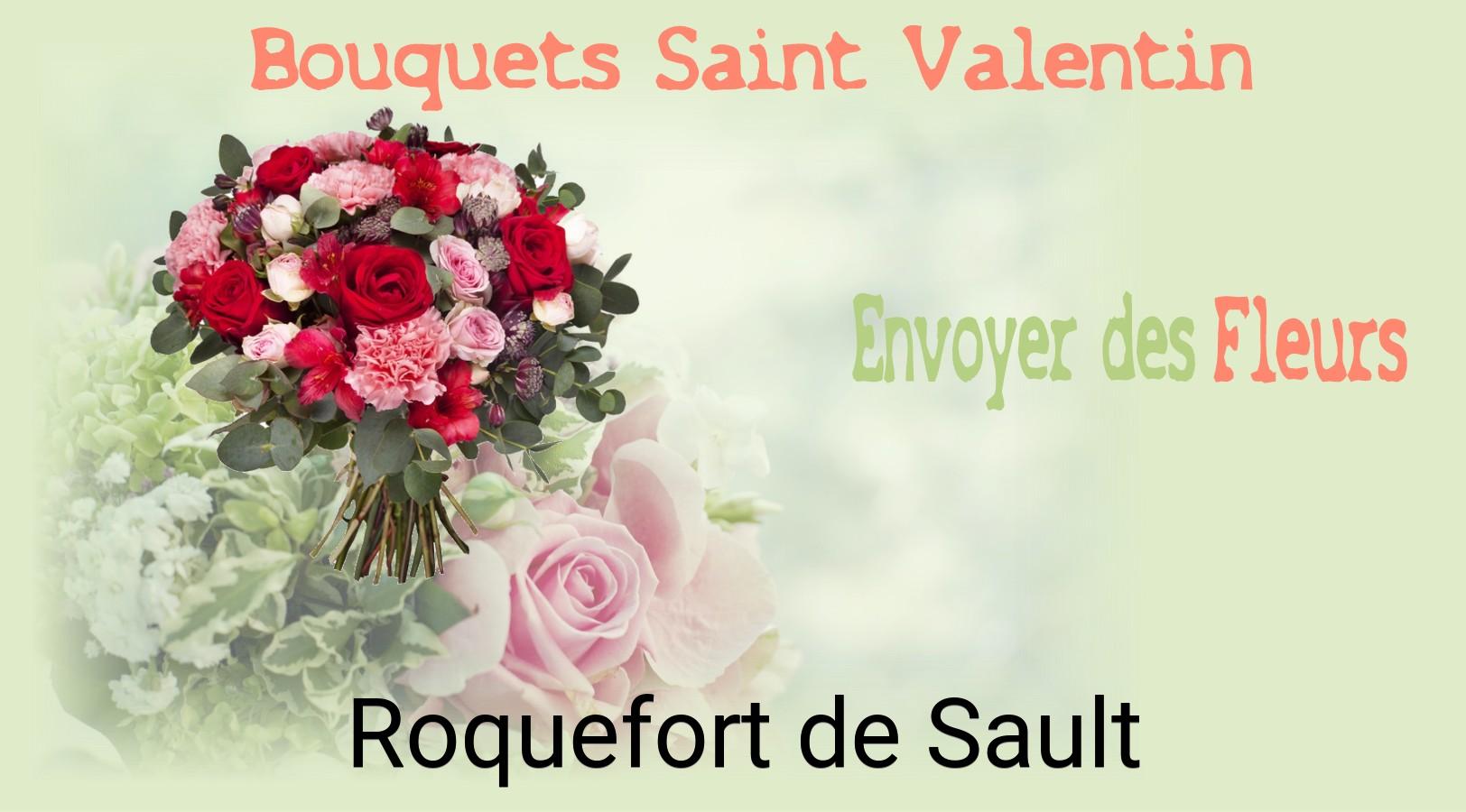 Roses de Saint-Valentin livrées à Roquefort-de-Sault